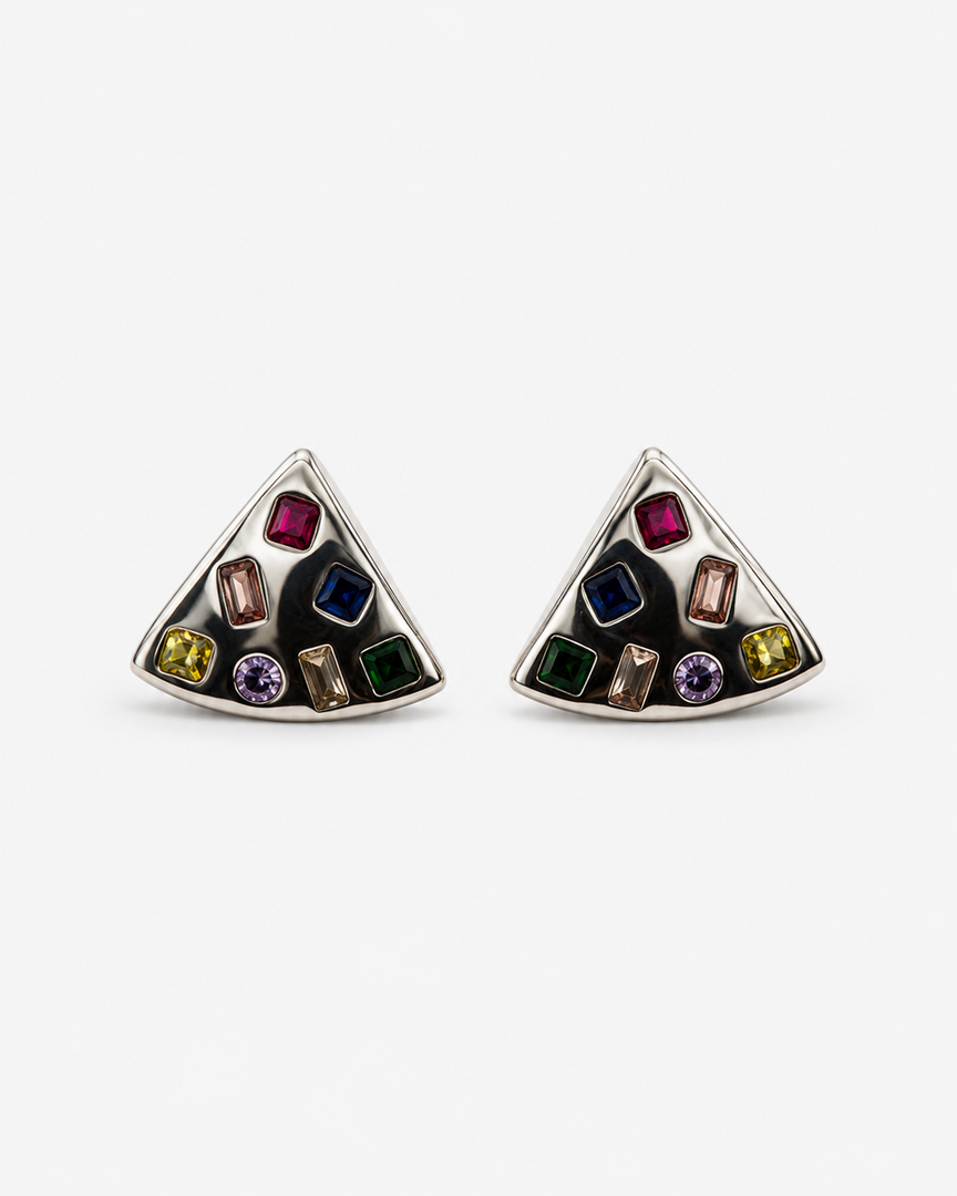 Mosaic Prism Stud Earrings