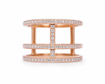 Load image into Gallery viewer, Rose Gold Multi-Layer Statement Ring