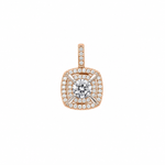 Load image into Gallery viewer, Radiant Halo Solitaire Pendant