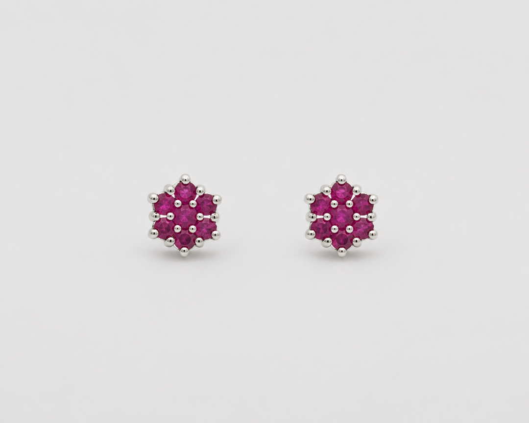 Pink Blossom Studs