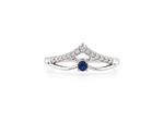Load image into Gallery viewer, Midnight Blue Zircon Sterling Silver Ring
