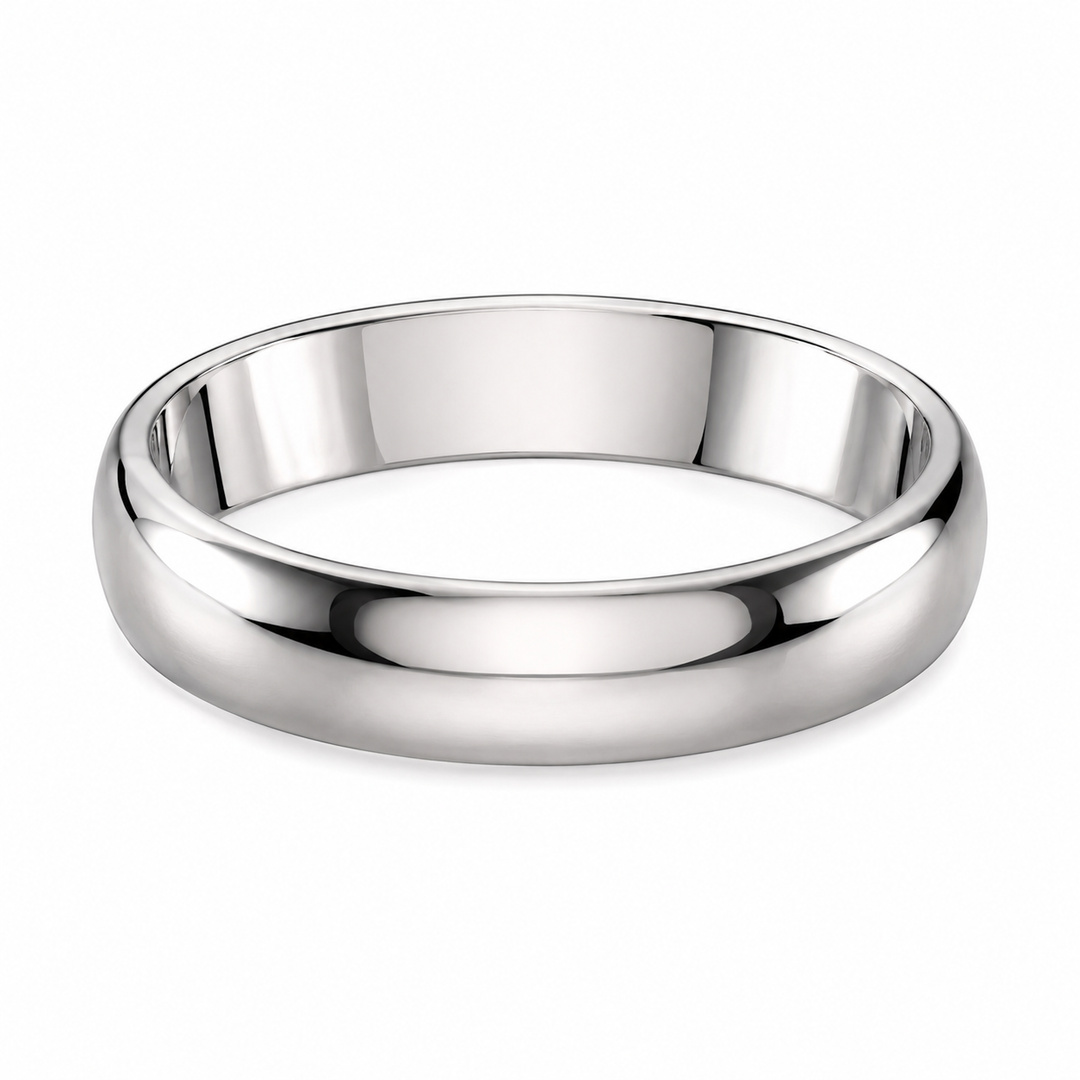Classic Plain Silver Band Ring