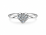 Load image into Gallery viewer, Minimal Heart Cluster Ring