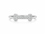 Load image into Gallery viewer, Minimalist Pavé Bar Ring