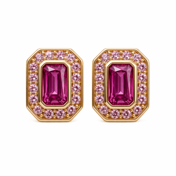 Gold plated silver studs